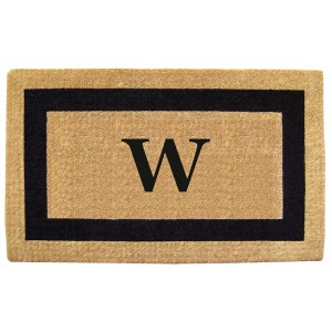 Nedia Home Single Picture Frame Personalized Monogrammed Doormat NEDH1128
